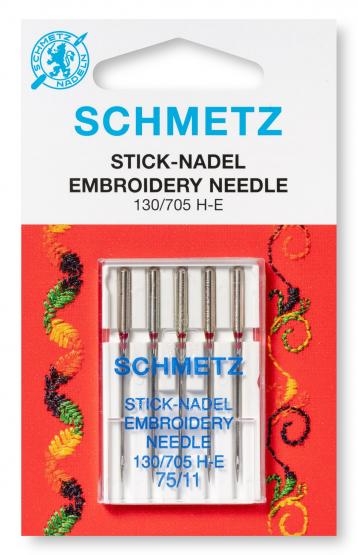 Schmetz Stick-Nadel 130/705 H-E 75+90 