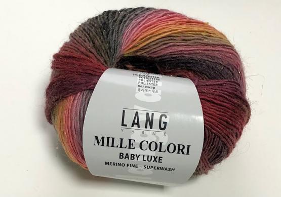 Lang Mille Colori Baby Luxe rot-grau-gelb 